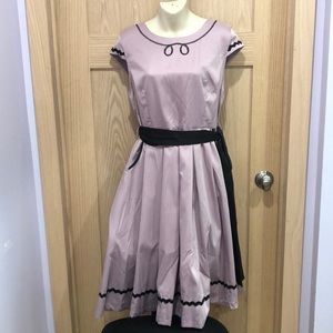 Vintage purple dress with belt